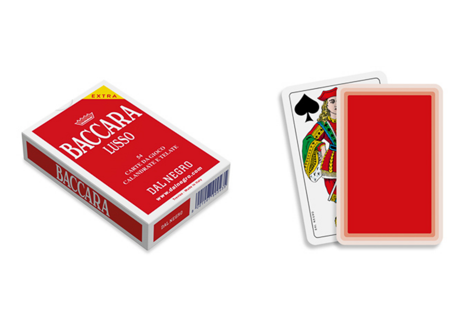Cards Dal Negro Baccara Extra Red Deck Malambri Shop