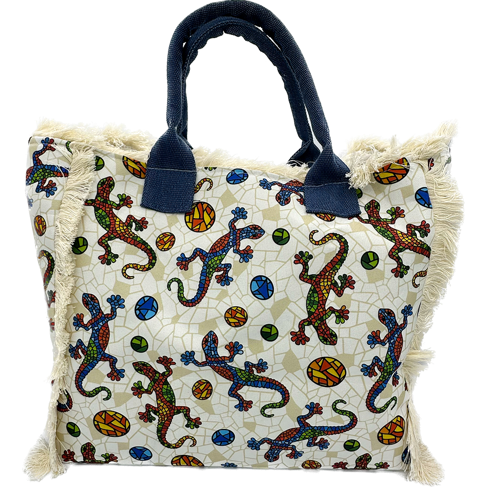 BORSA CON GECO MULTICOLOR